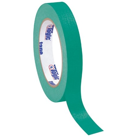 Tape Logic 3/4'' x 60 yds. Dark Green Tape Logic Masking Tape, 12PK T93400312PKE